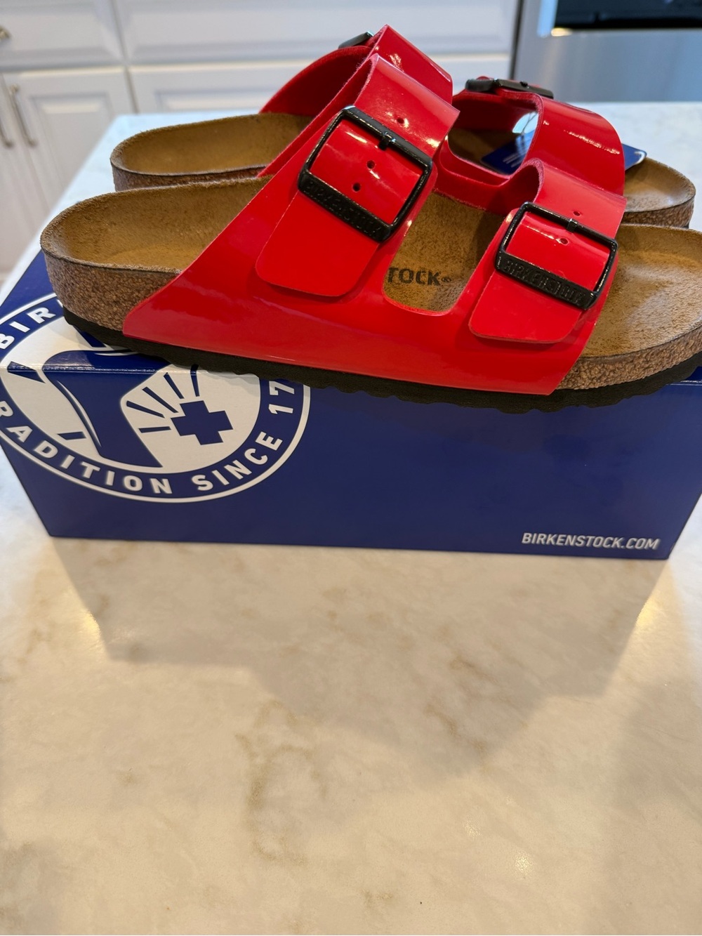Birkenstock Arizona BS Patent Cherry Size 40 - Picture 4 of 4